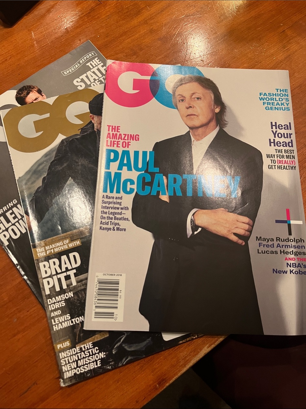 GQ Magazine Bundle featuring Paul McCartney - Blue & Black Cover
